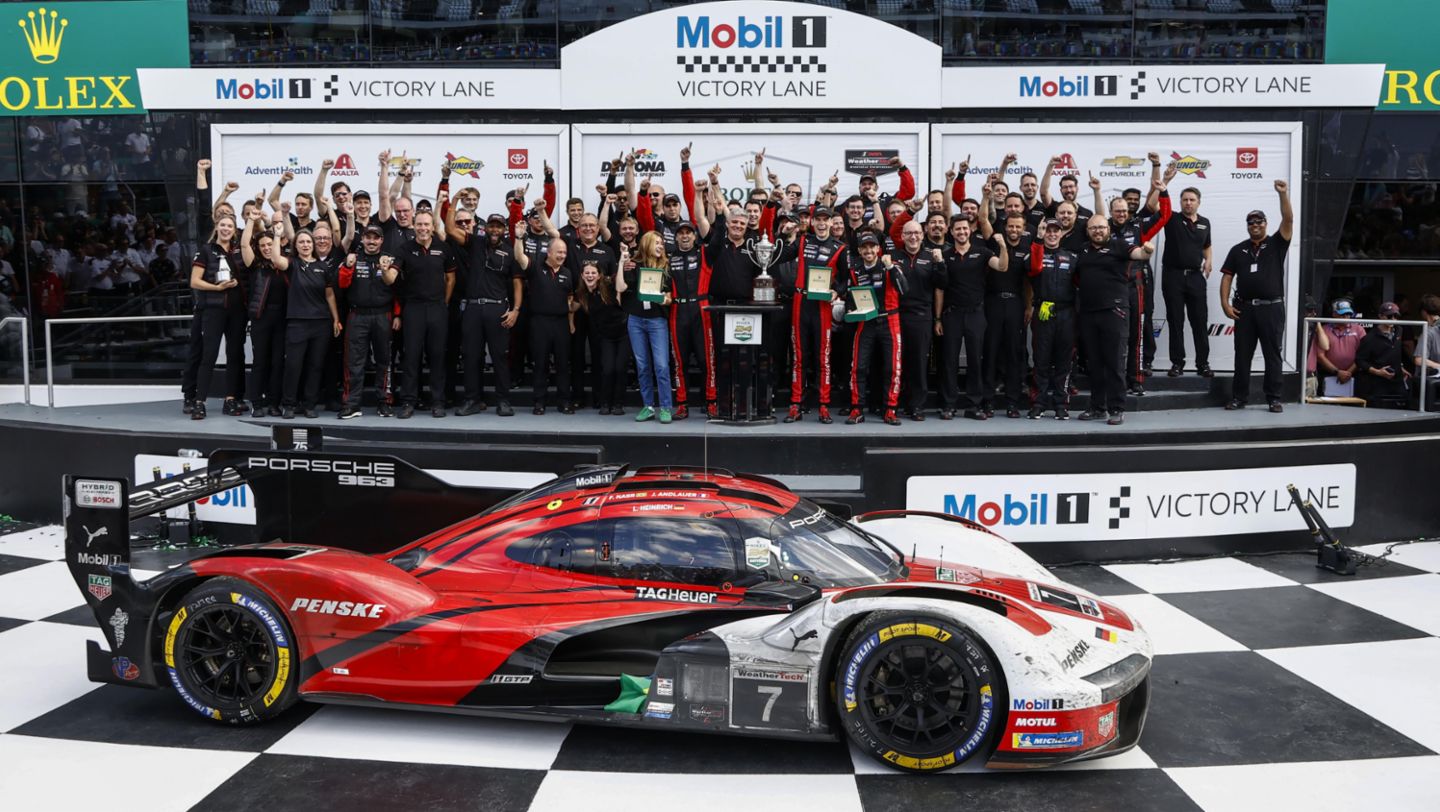 Porsche 963, Porsche Penske Motorsport (nº 7), Julien Andlauer (FRA), Felipe Nasr (BRA), Laurin Heinrich (ALE), 24 Horas de Daytona, campeonato IMSA, 2026, Porsche AG