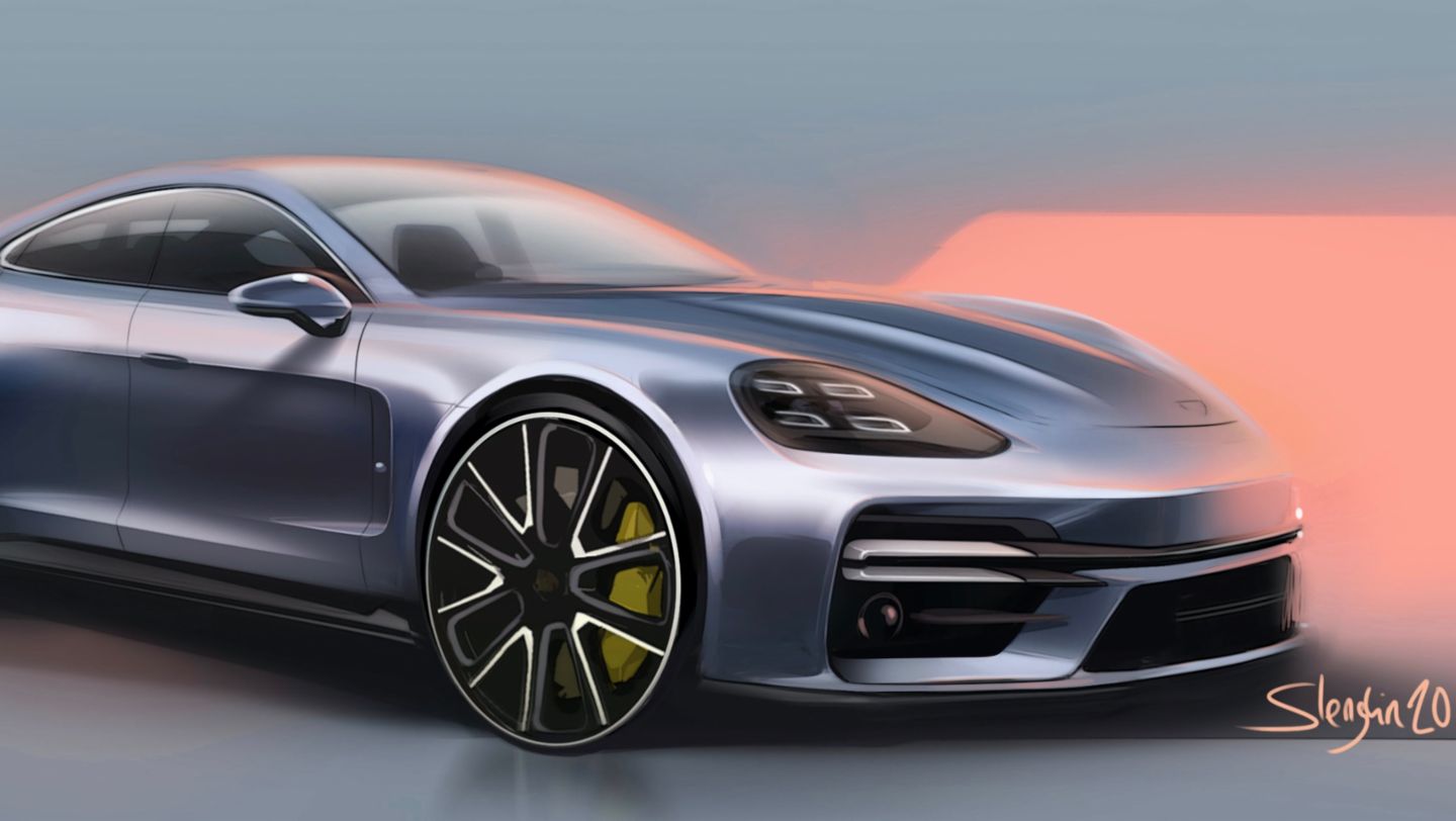 boceto de diseño, 2020, Porsche AG