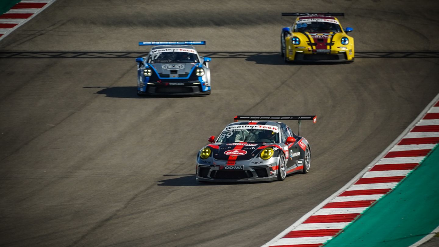 Porsche Sprint Challenge North America, Circuito de las Américas (Texas), Porsche 911 GT3 Cup (991), equipo MDK Motorsports, Jimmy Llibre.