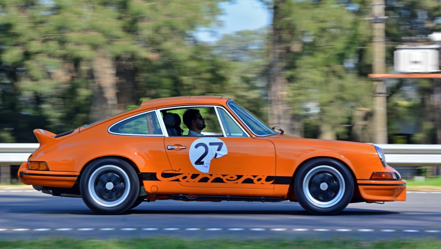 Porsche 911 RS, modelo 1973, Rally del Oeste 2022. Foto: @DavidRotondo