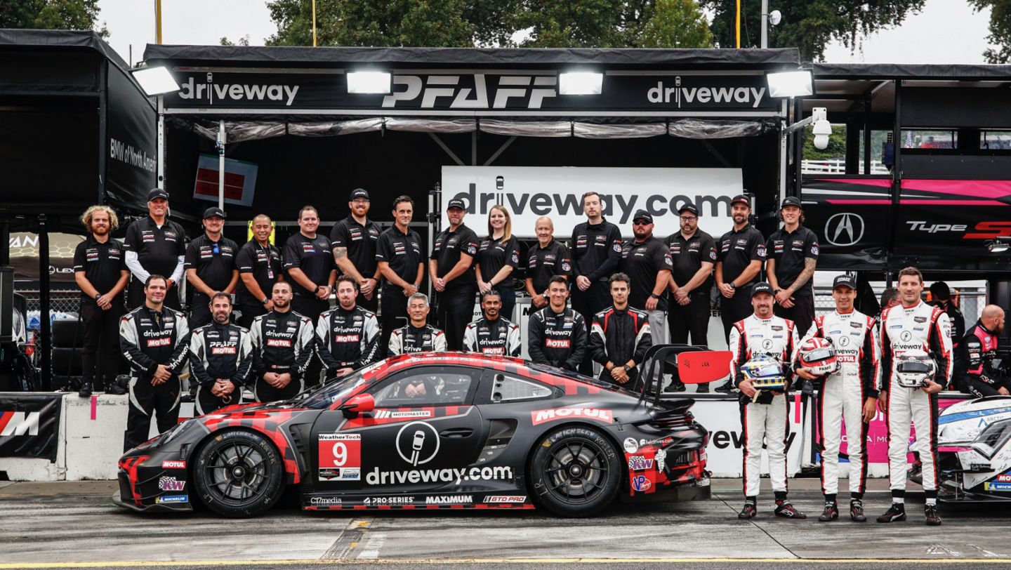 Porsche 911 GT3 R, Pfaff Motorsports (#9), Klaus Bachler (A), Patrick Pilet (F), Kevin Estre (F), IMSA, Braselton, Race, 2023, Porsche AG