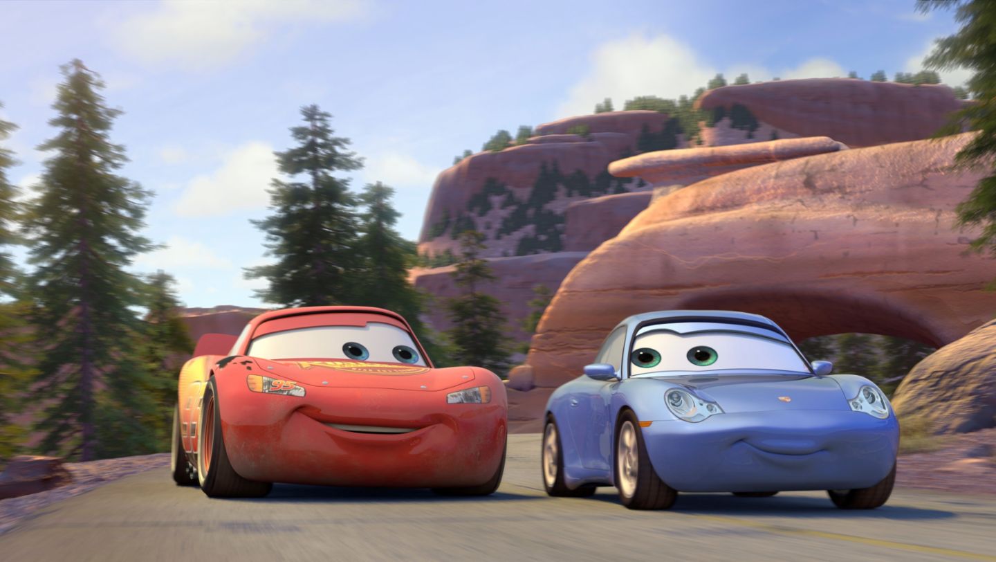 Sally Carrera & Lightning McQueen