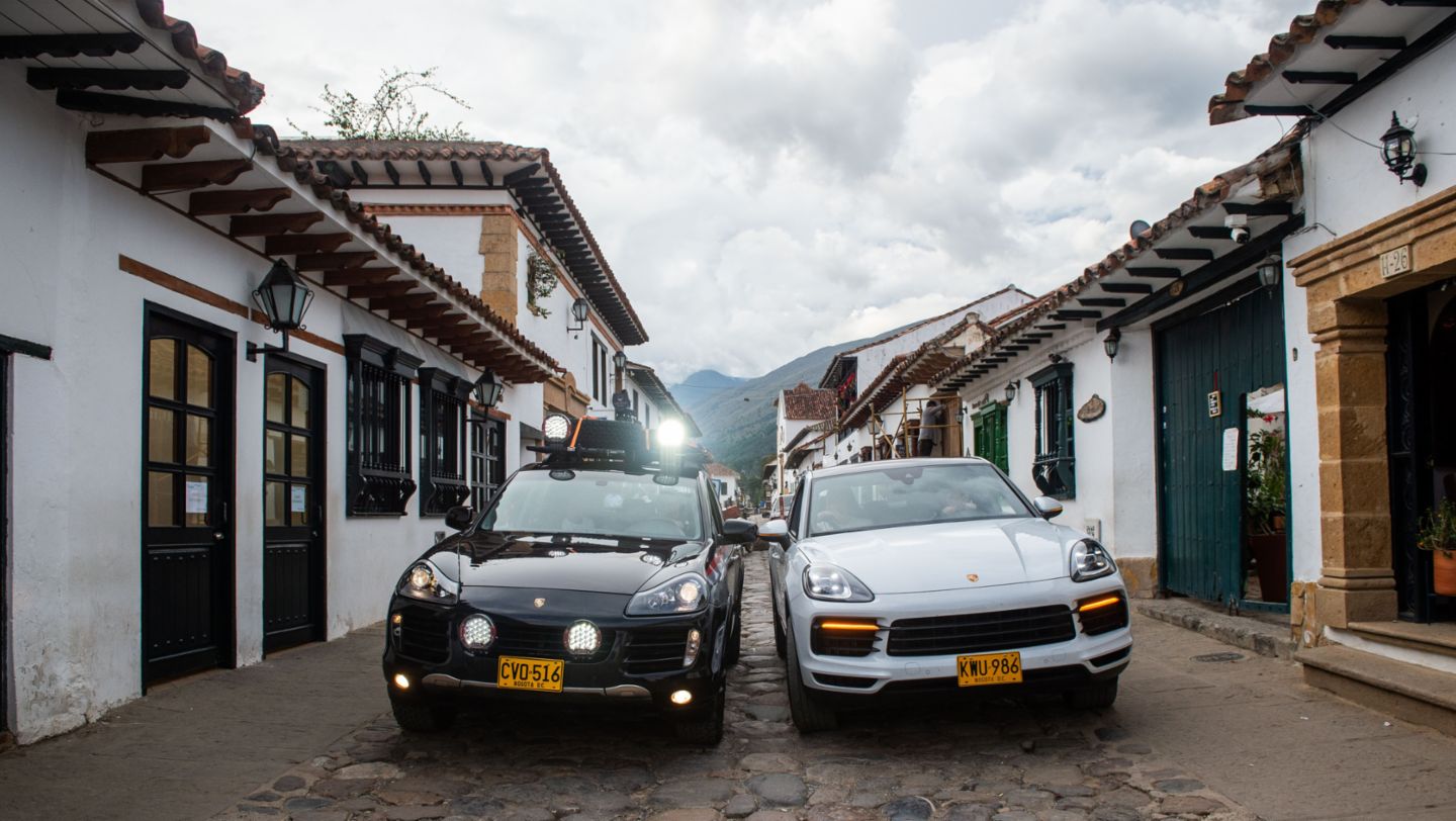 Cayenne modelo 2008, Cayenne modelo 2022, Villa de Leyva, 2023, Porsche en Colombia