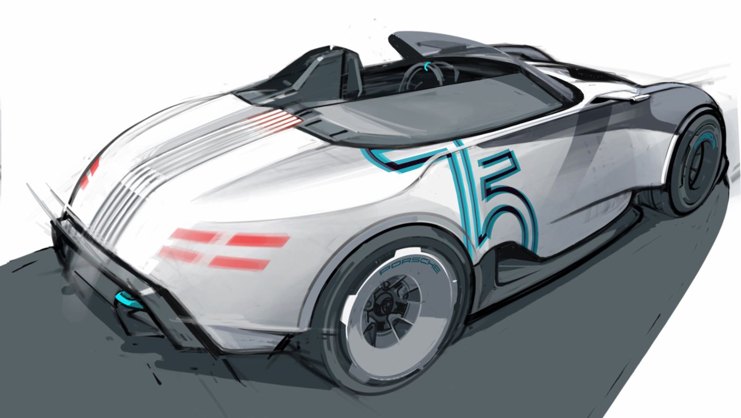 Boceto, Porsche Vision 357 Speedster, 2023, Porsche AG