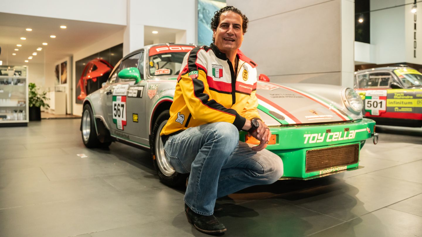 Diego  Cándano, piloto oficial Porsche de México, Categoría Histórica B Plus, La Carrera Panamericana, Porsche de México.