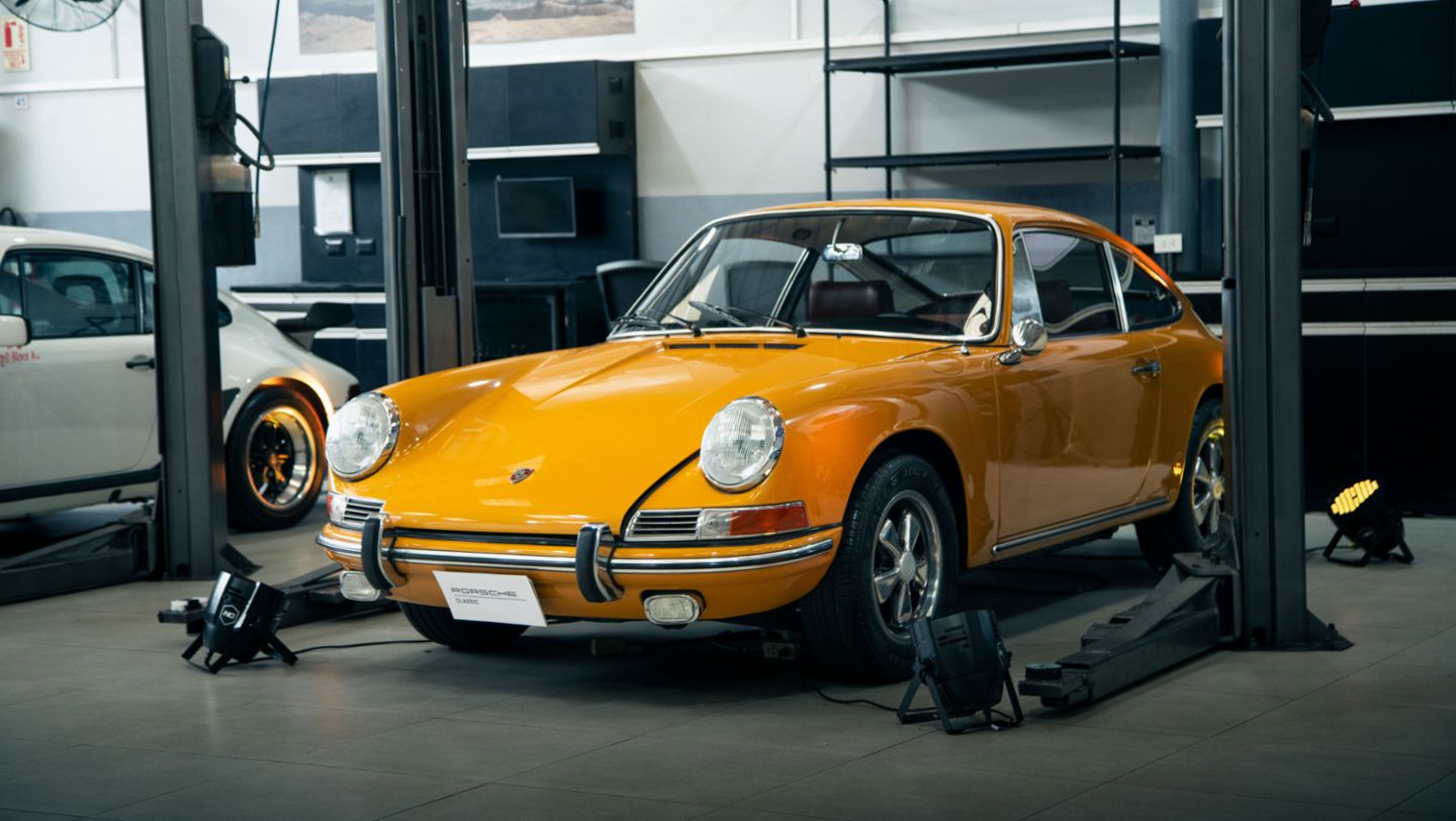 912 (1968) exhibido en la primera edición del Porsche Classic, que se llevó a cabo en el Porsche Center Lima, ubicado en Surquillo, Perú, Porsche AG
