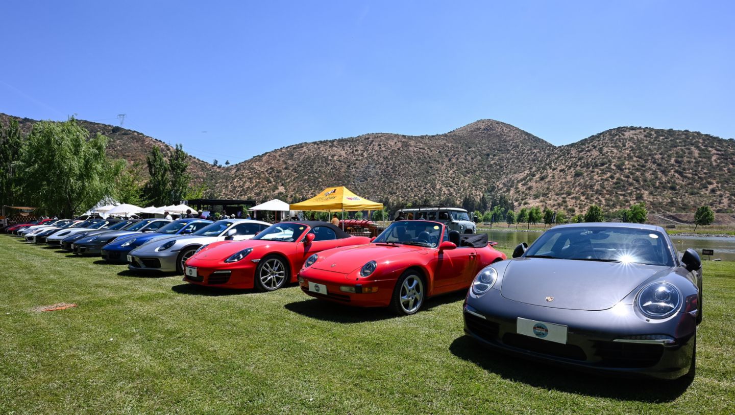 Porsche Parade, Lago Valle Maipo, Santiago, Chile, 2025