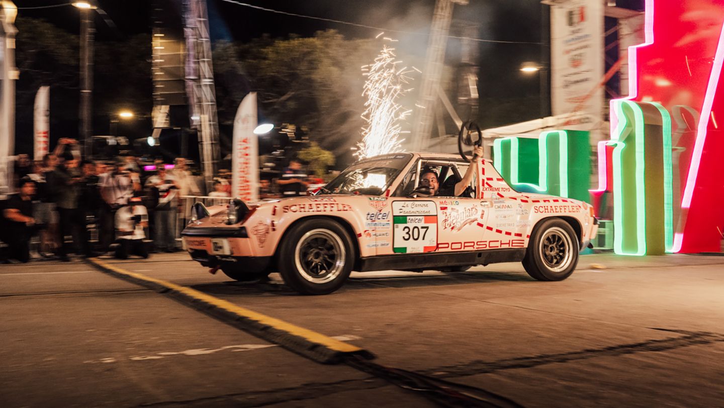 Fercho Urquiza, Porsche 914-6 GT 1973 No. 307, La Carrera Panamericana 2025, Porsche de México, 2025.