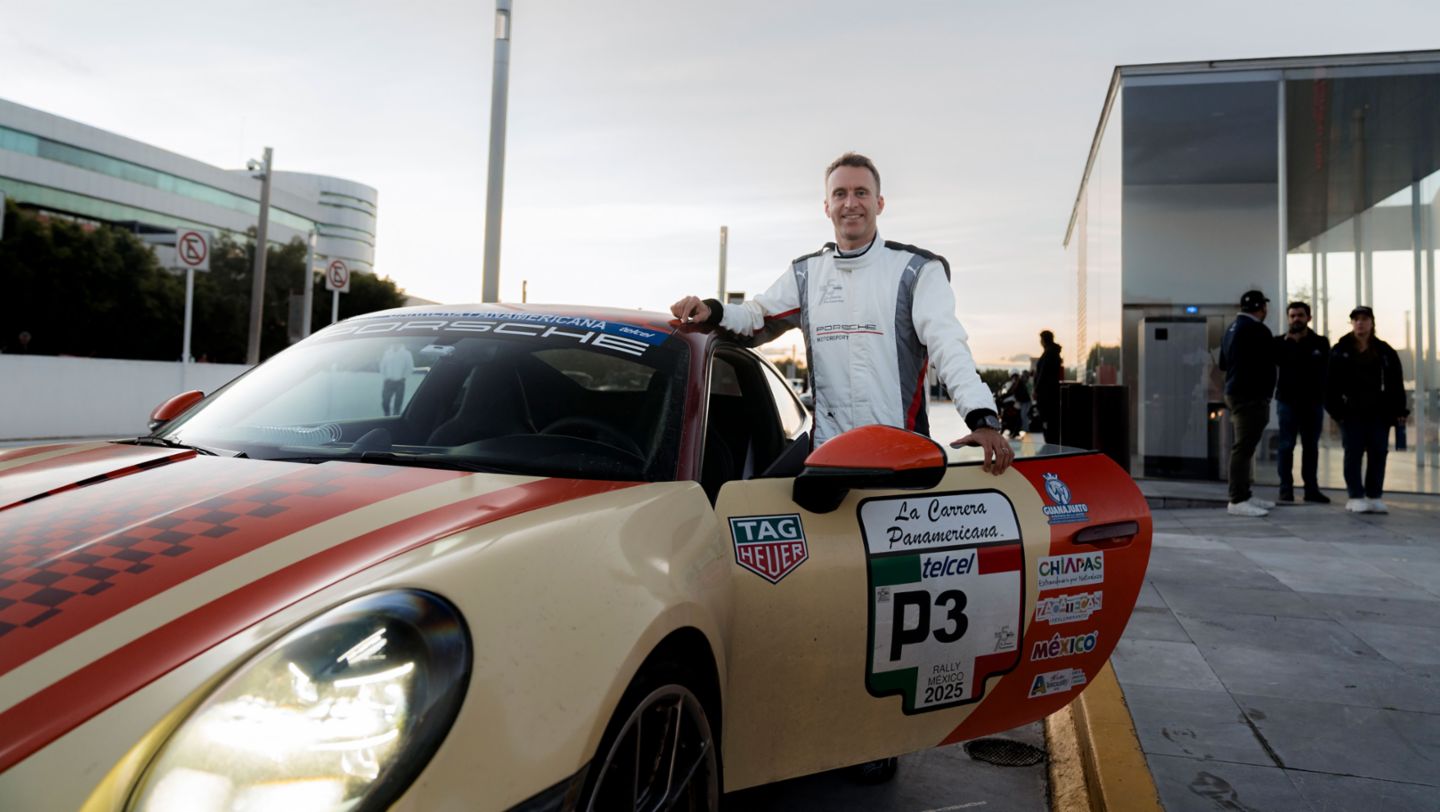 Timo Bernhard, Embajador oficial de Porsche y multicampeón de automovilismo de resistencia; La Carrera Panamericana, Porsche de México, 2025.