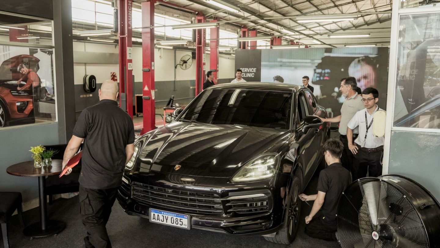 Porsche Paraguay abre sus talleres a clientes durante el Service Clinic