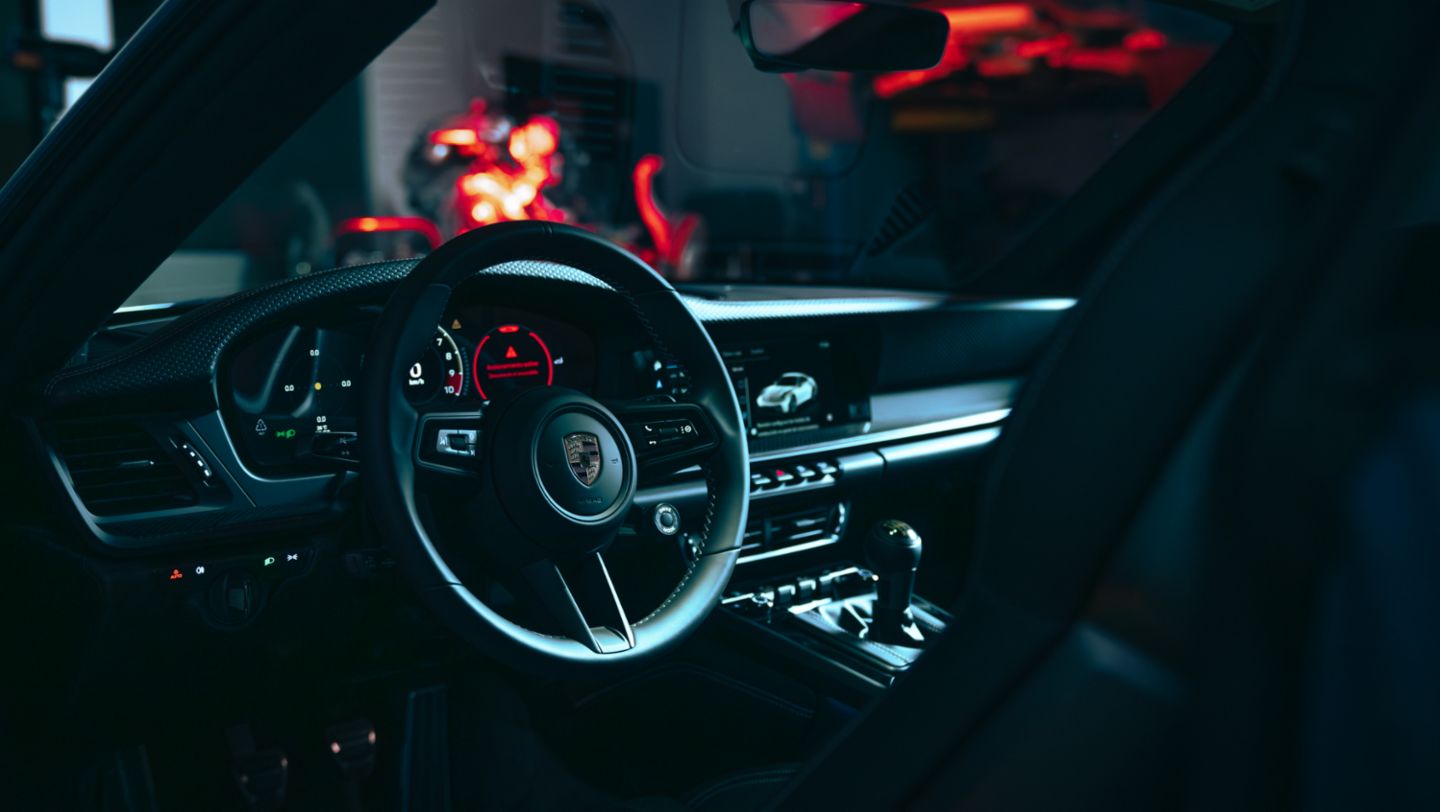 Interior del Porsche 911 GT3 Touring.