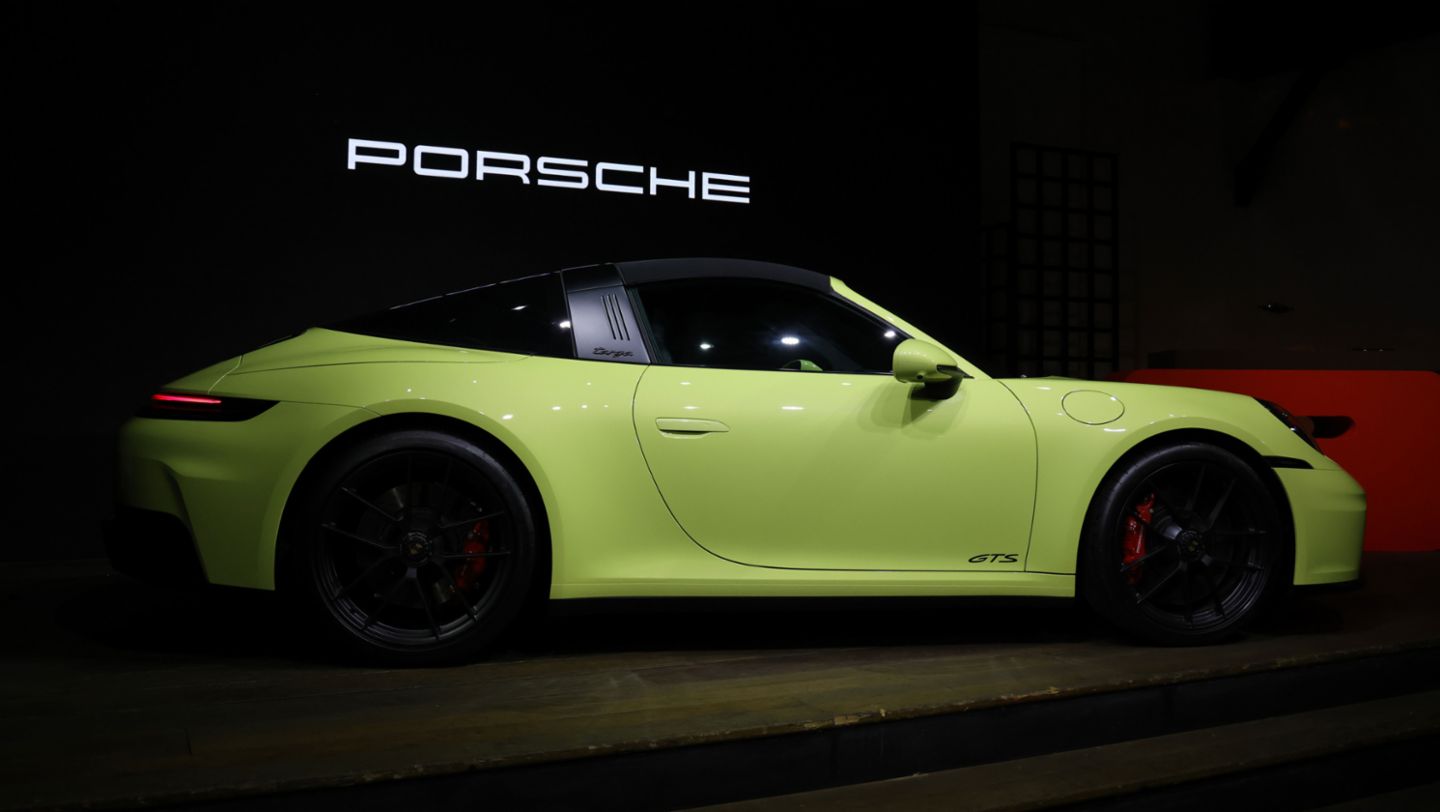 Porsche 911 Targa 4 GTS presentación en México, Centro Cultural Estación Indianilla, Ciudad de México, Porsche de México
