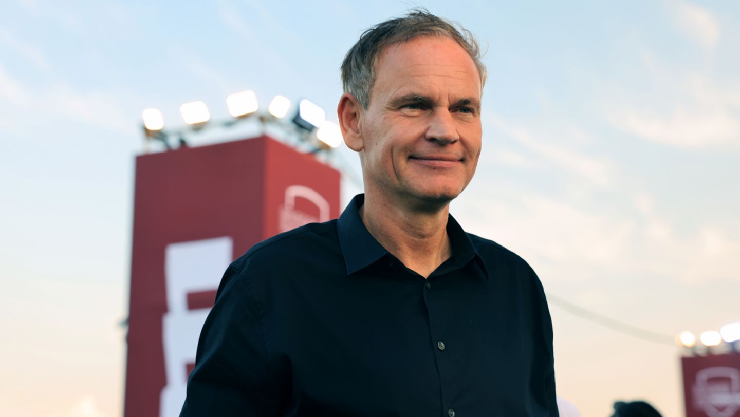 Oliver Blume, Chairman of the Executive Board at Porsche AG, at Icons of Porsche 2024 in Dubai