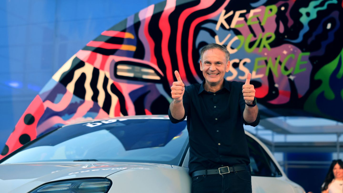 Oliver Blume, Chairman of the Executive Board at Porsche AG, at Icons of Porsche 2024 in Dubai