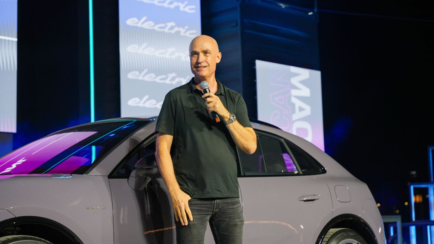 Manfred Braeunl, CEO for Porsche Middle East and Africa, at Icons of Porsche 2024 in Dubai