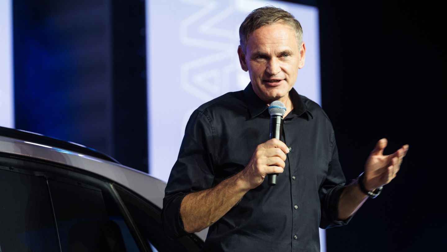Oliver Blume, Chairman of the Executive Board at Porsche AG, introduced the new Macan at Icons of Porsche 2024 in Dubai