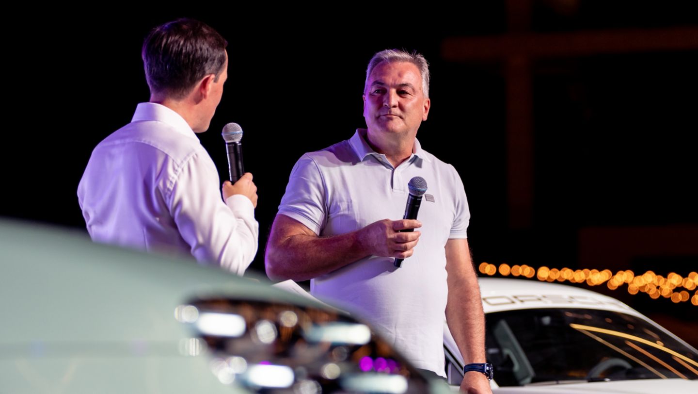 Joerg Kerner, Vice President, Macan model line, Porsche Media Preview Night, Icons of Porsche, Dubai, 2025, Porsche Middle East