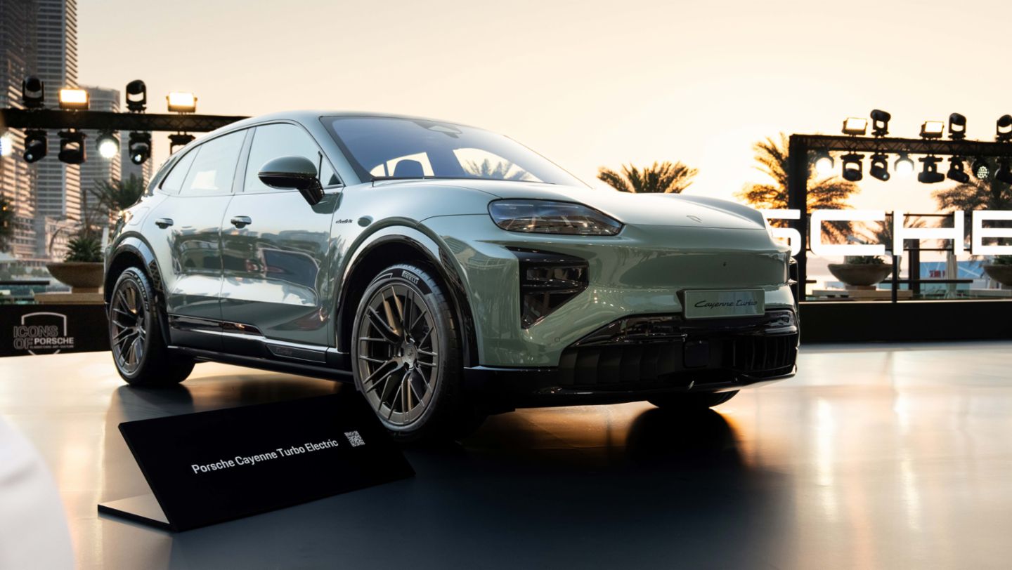Cayenne Turbo Electric, Icons of Porsche, Dubai, Porsche Middle East