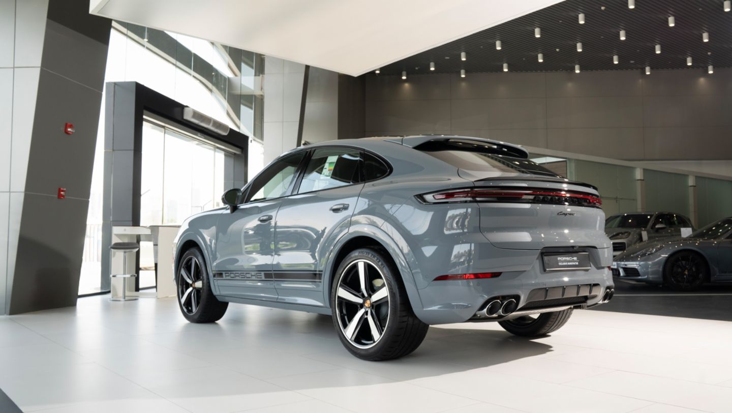 Cayenne Coupé, Showroom, Porsche Exclusive Manufaktur, Riyadh, Saudi Arabia, 2025, Porsche Middle East