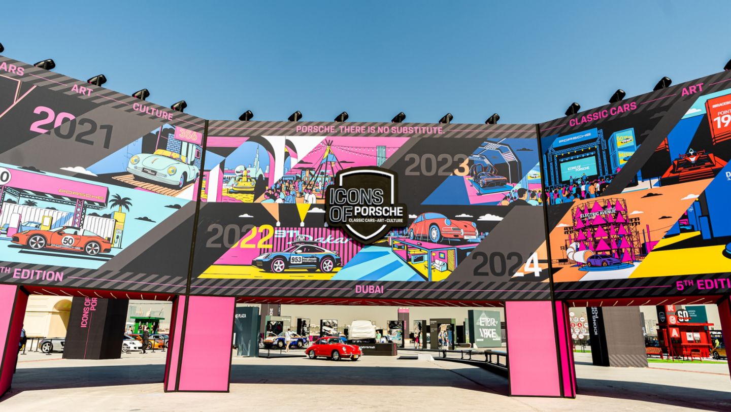 Entrance, Icons of Porsche, Dubai, 2025, Porsche Middle East