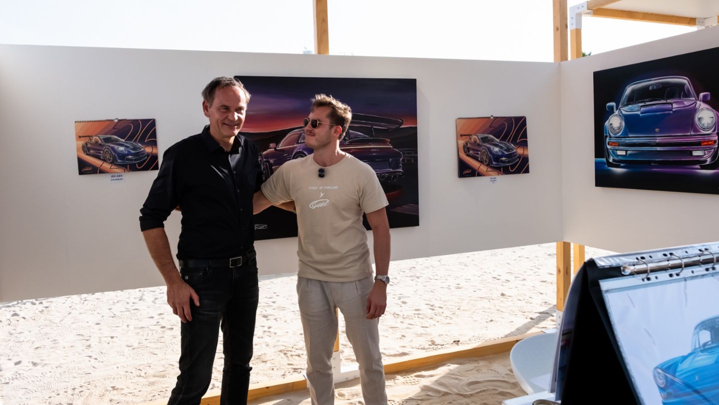 Oliver Blume, Icons of Porsche, Dubai, 2025, Porsche Middle East