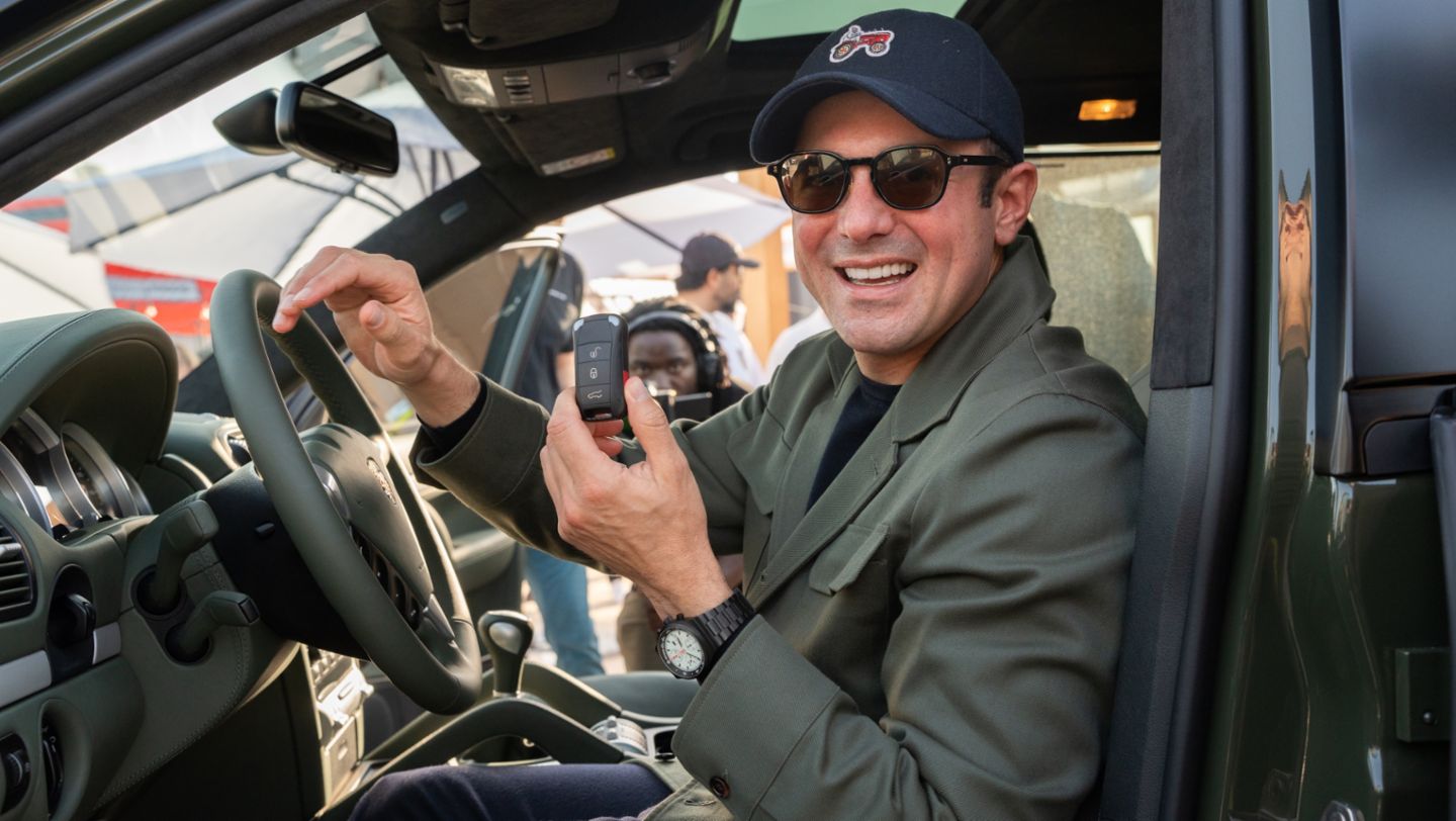 Phillip Sarofim, entrepreneur and car collector, Cayenne GTS (2009), Sonderwunsch, Icons of Porsche, Dubai, 2025, Porsche Middle East