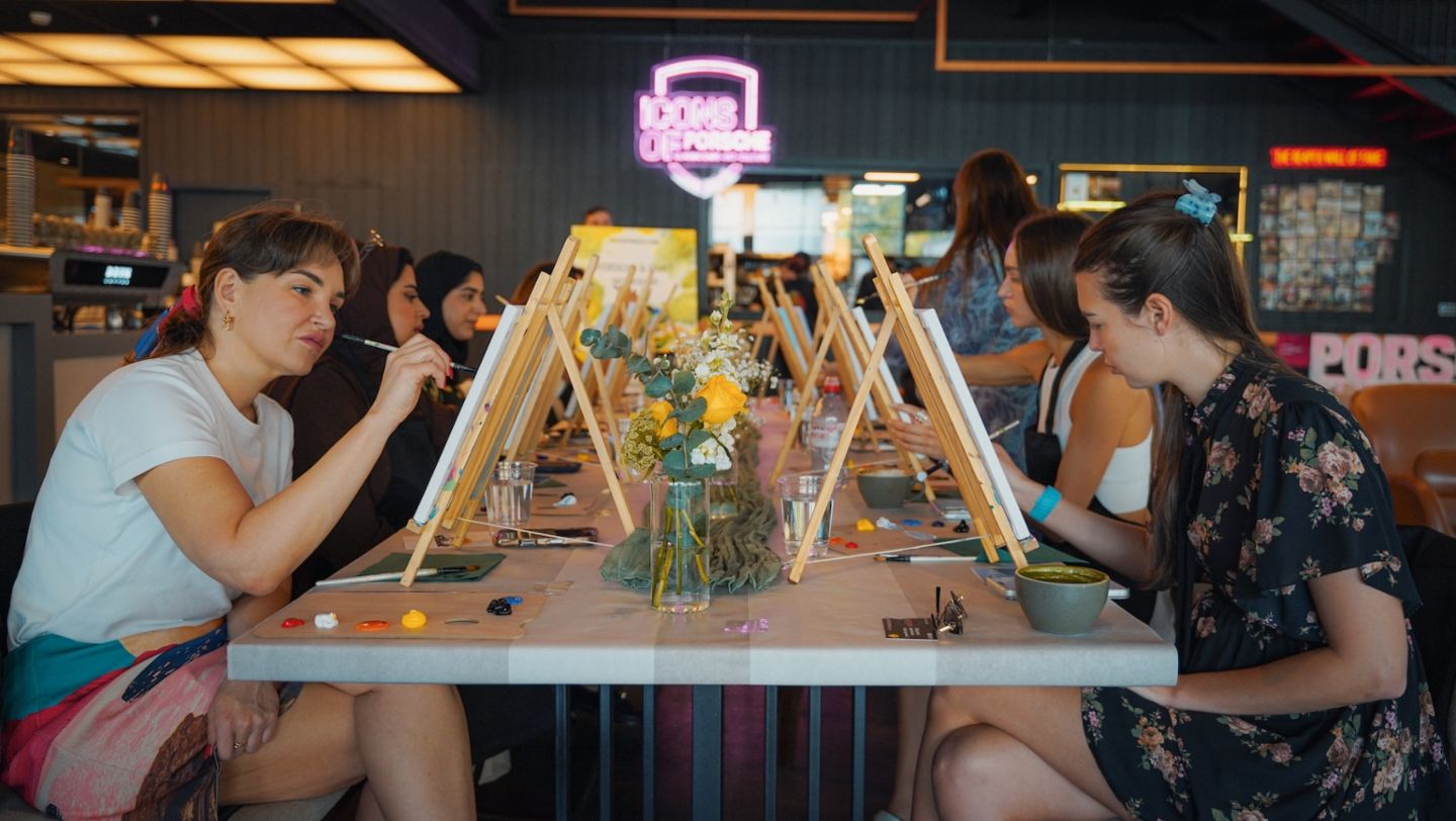 Porsche & Paint Workshop, Dubai, 2025, Porsche Middle East