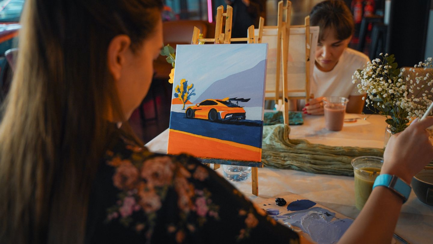 Porsche & Paint Workshop, Dubai, 2025, Porsche Middle East