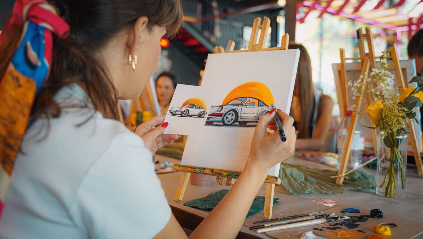 Porsche & Paint Workshop, Dubai, 2025, Porsche Middle East
