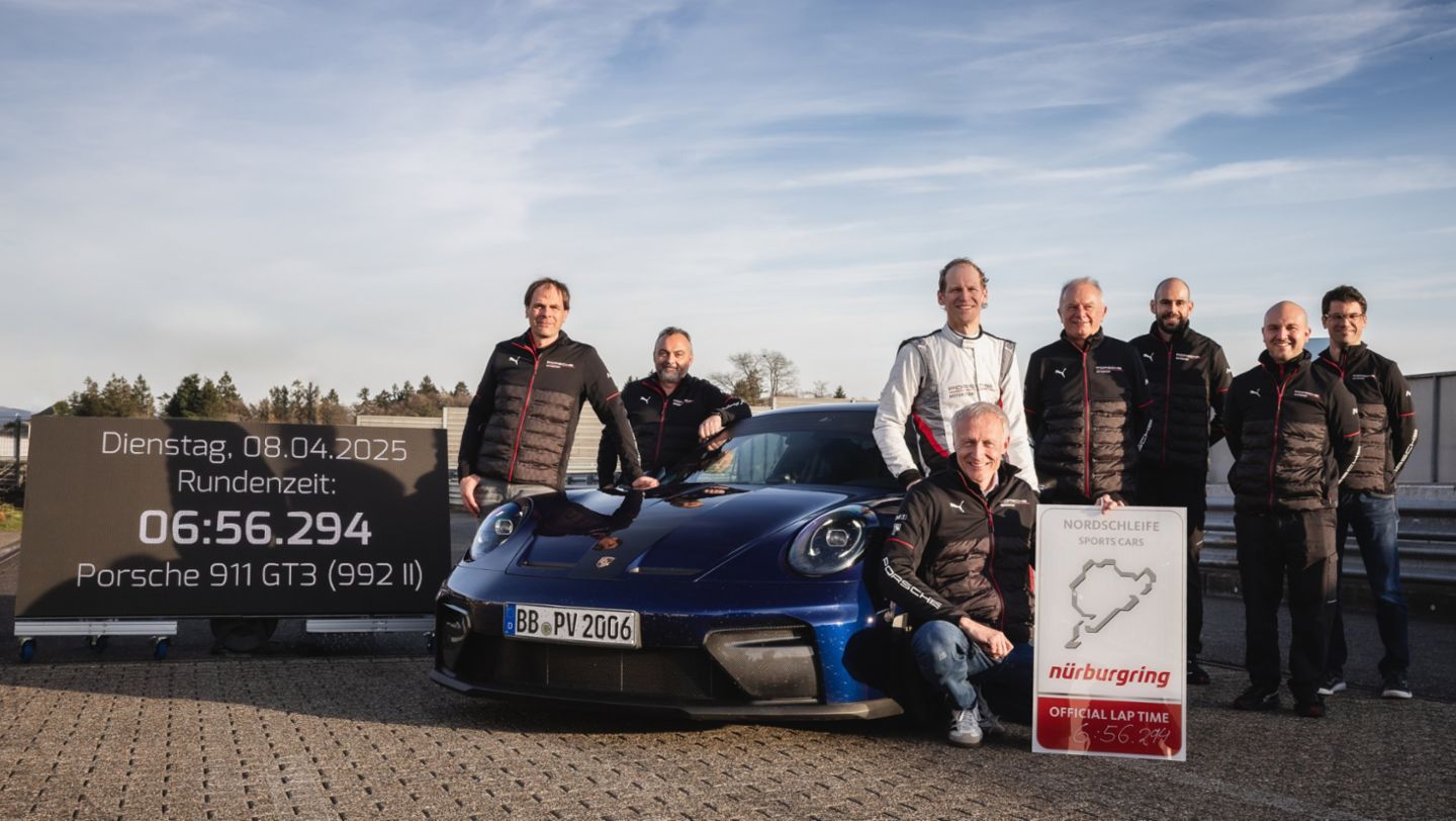 911 GT3 con Pacchetto Weissach (Cambio Manuale), Nürburgring Nordschleife 2025, Porsche AG 