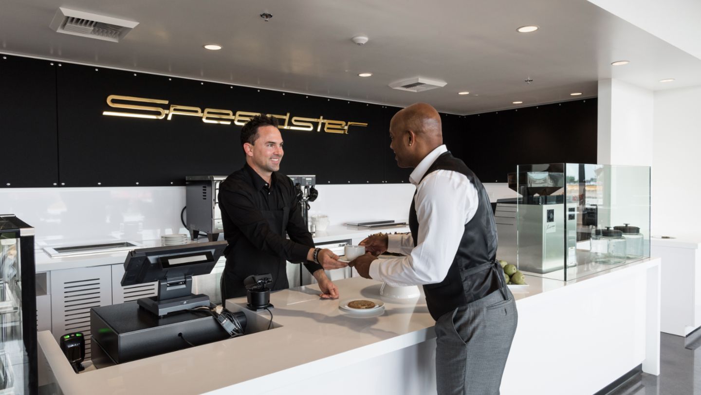 Speedster Cafe, Porsche Experience Center, Los Angeles, 2020, PCNA