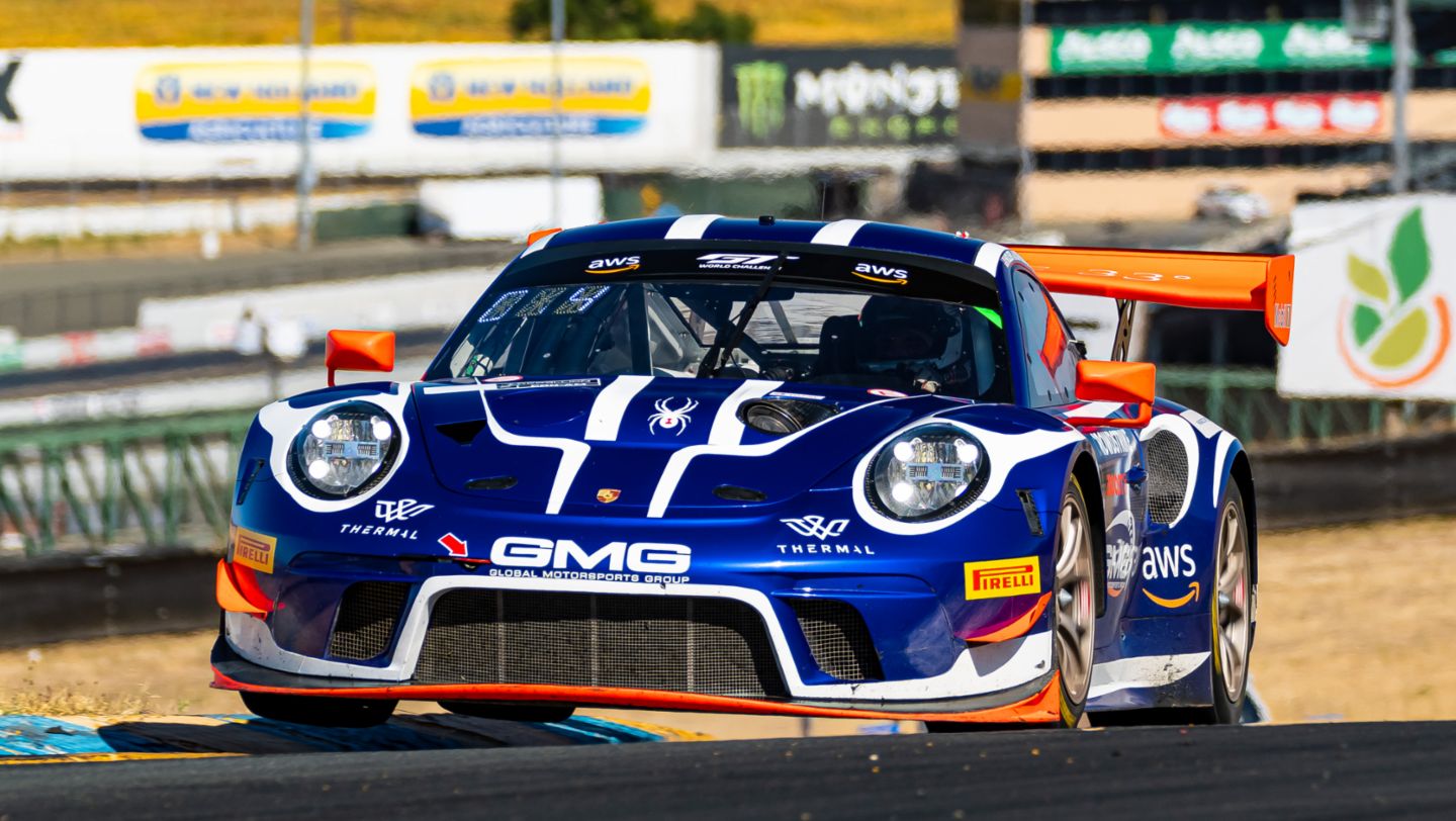SRO - Sonoma - No. 14 GMG Motorsports Porsche 911 GT3 R - James Sofronas (USA) - Jeroen Bleekemolen (Netherlands), 2020, PCNA