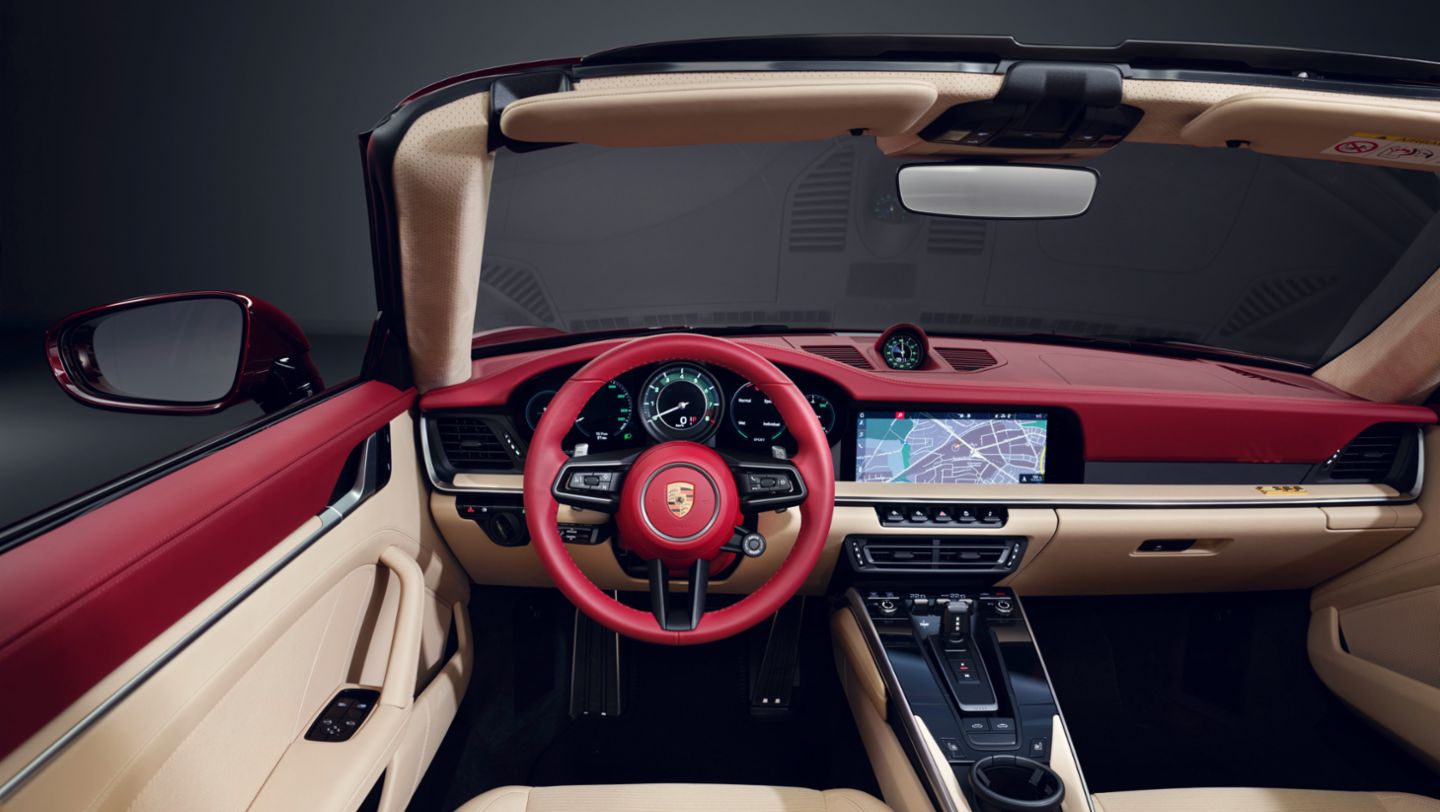 911 Targa 4S Heritage Design Edition, interior, 2020, Porsche AG