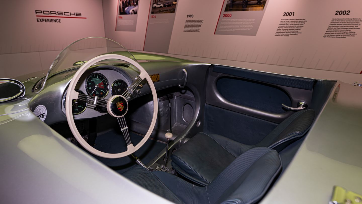 1955 Porsche 550 Spyder, interior, 2020, PCNA