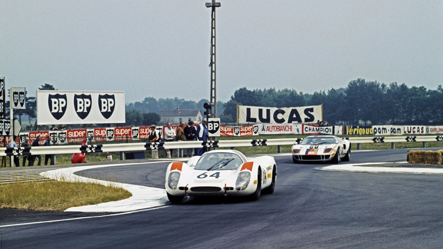 Gérard Larrousse and Hans Herrmann, 908 LH Coupé, 24 Hours of Le Mans, 1969, Porsche AG