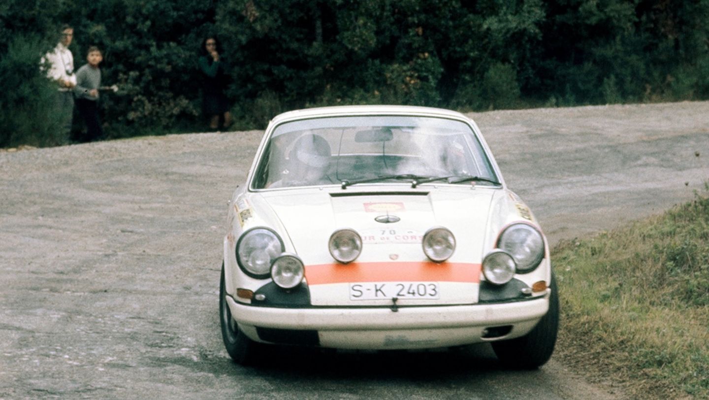 Gérard Larrousse and Maurice Gelin, 911 R, 14th Tour de Corse, 1969, Porsche AG