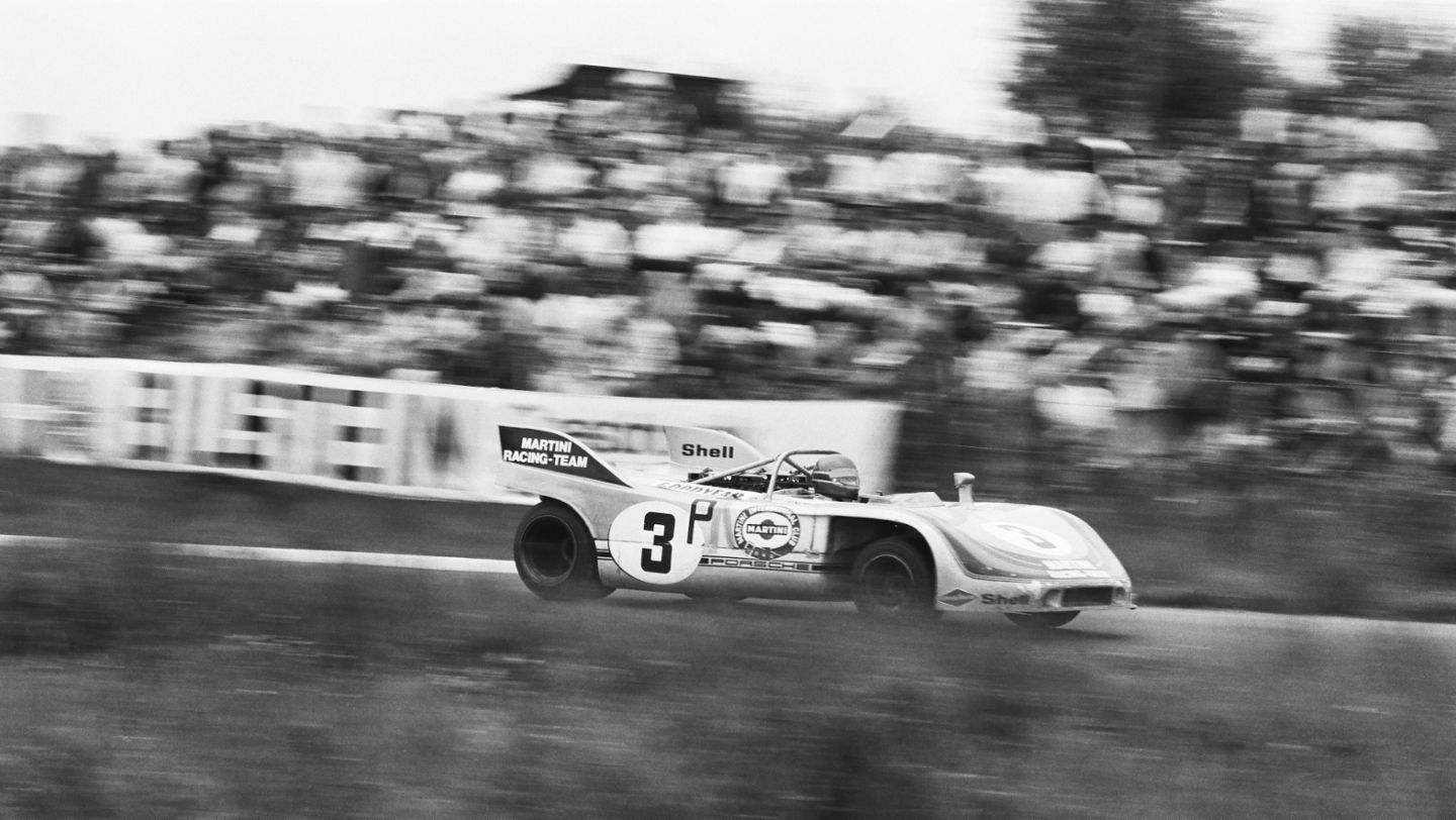Gerard Larrousse and Vic Elford, 908/03 Spyder, Nürburgring, 1971, Porsche AG