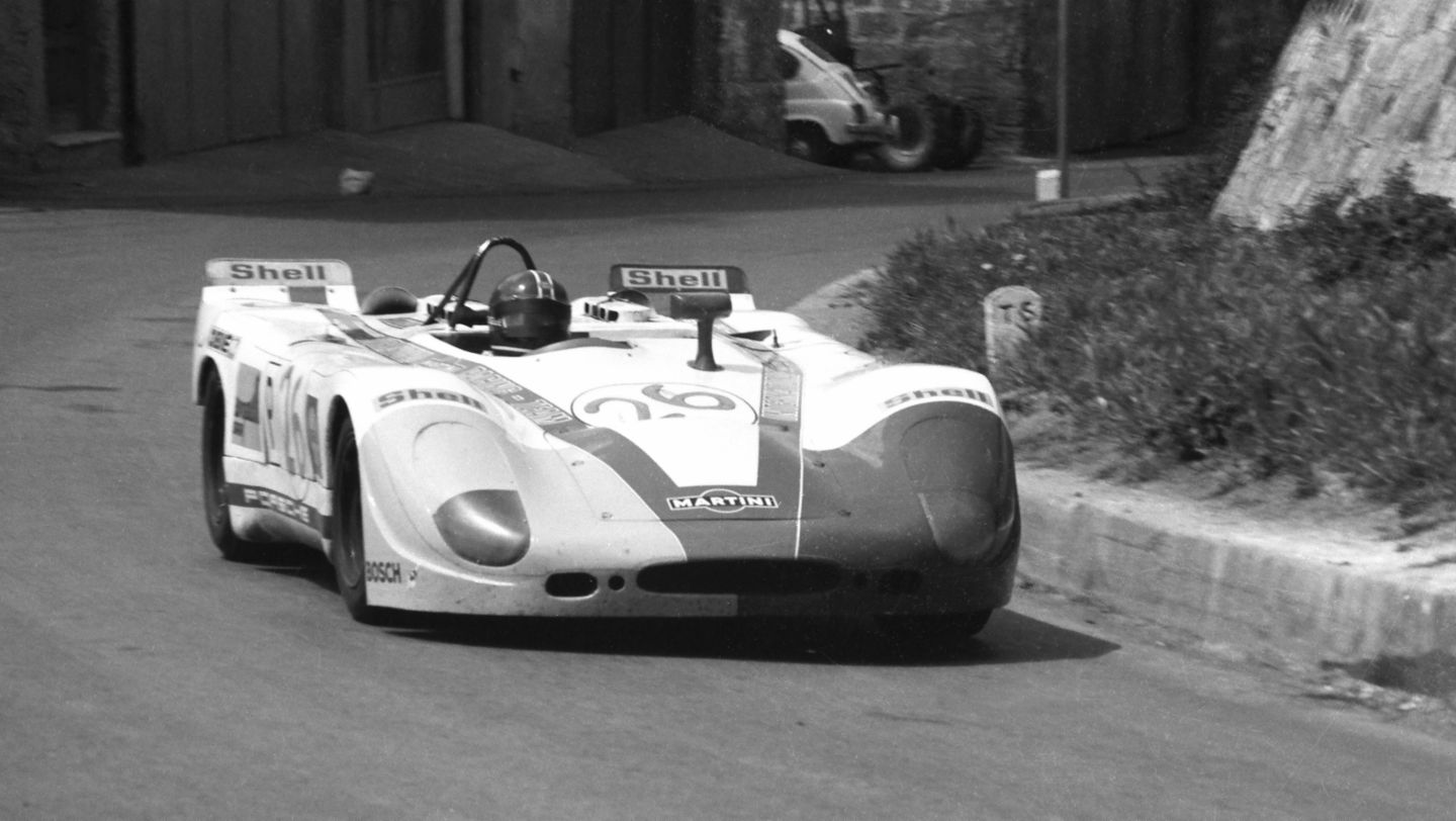 Gerard Larrousse and Rudi Lins, 908/02 Spyder KH, Targa Florio, 1970, Porsche AG