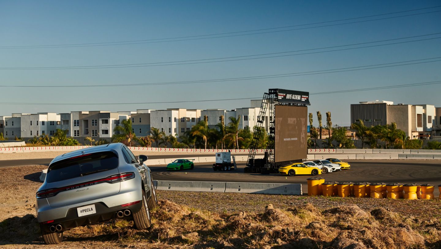 Drive-in, Porsche Experience Center Los Angeles, 2020, PCNA