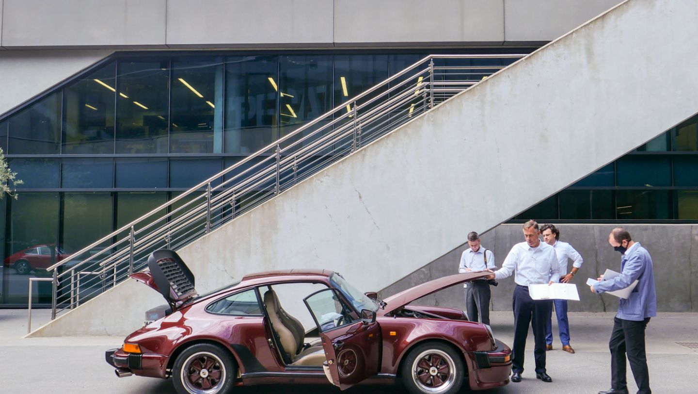 Porsche Classic Restoration Challenge judging, 2021, PCNA