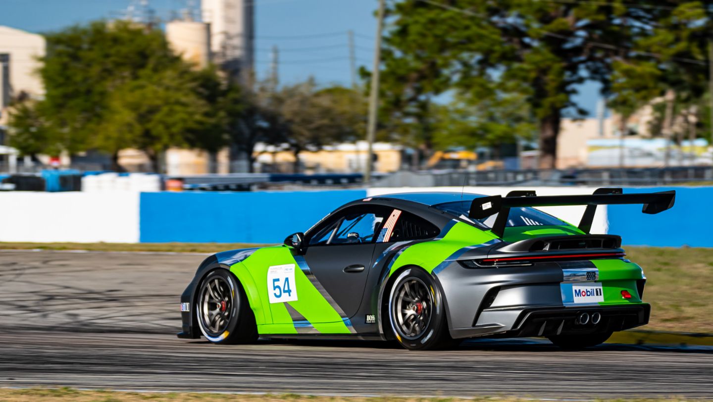 No. 54 JDX Black Swan Racing, Porsche 911 GT3 Cup, Tim Pappas (USA), 2021, PCNA