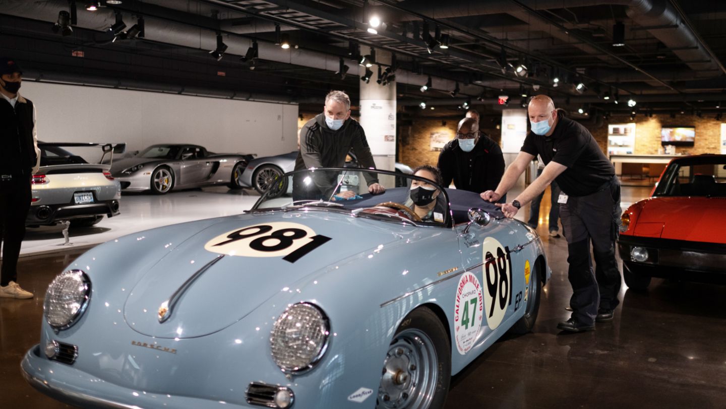 1957 Porsche 356 Speedster, Porsche Experience Center Atlanta, 2021, PCNA