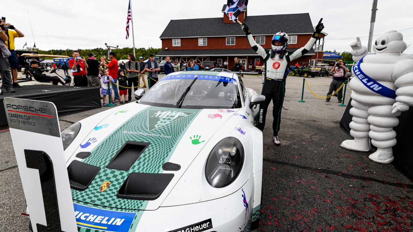 Porsche 911 GT3 Cup - No. 3 Kelly-Moss Road and Race - Kay van Berlo (Netherlands) - VIR - Race 1, Michelin GT Challenge at VIR, VIRginia International Raceway, Alton, Virginia, USA, 2021, PCNA