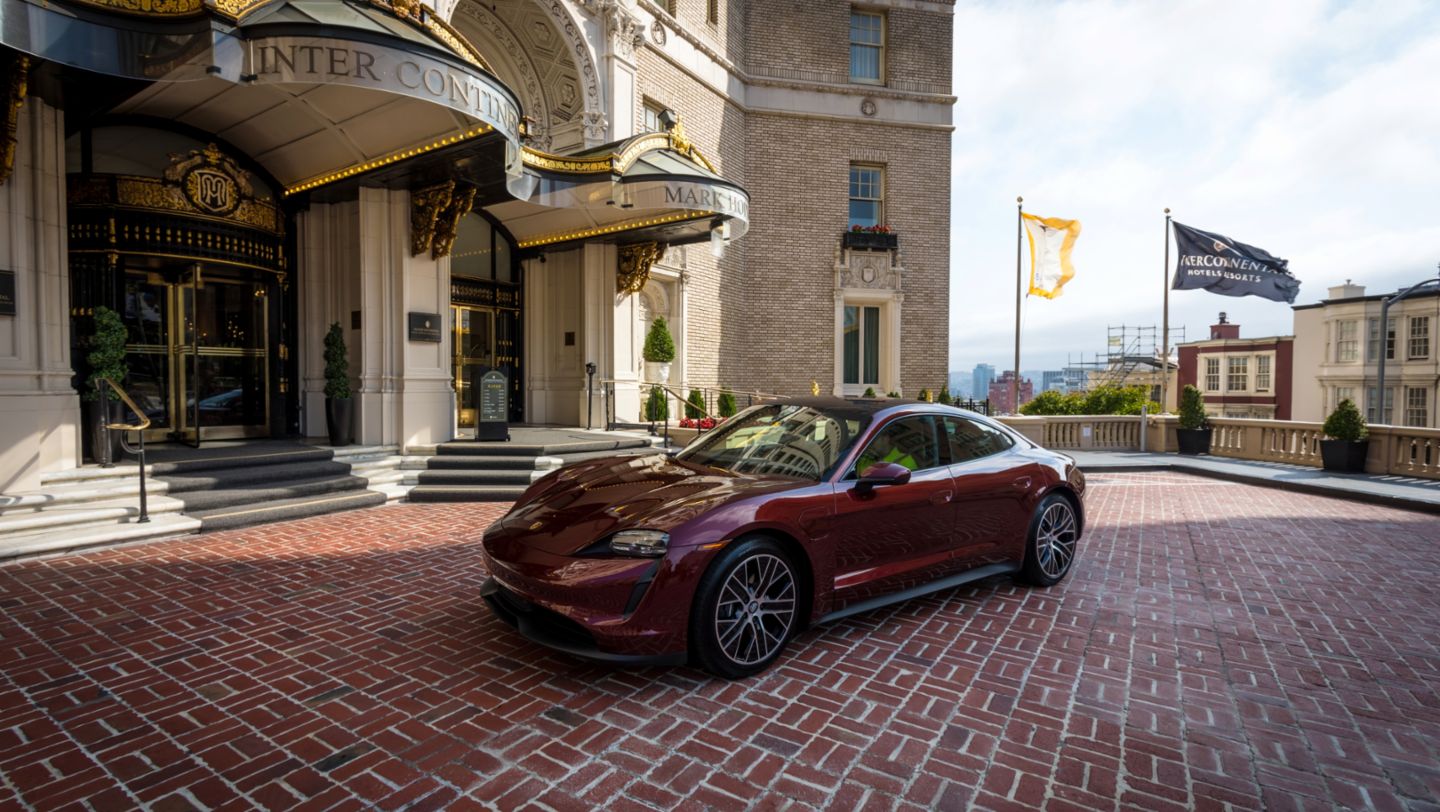 Taycan, InterContinental Mark Hopkins San Francisco, 2021, PCNA