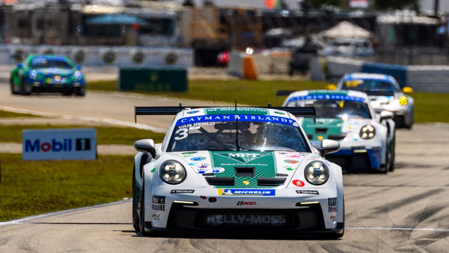 Porsche 911 GT3 Cup - No. 3 Kelly-Moss Road and Race - Kay van Berlo (Netherlands), Porsche Carrera Cup North America, Round 2, Sebring, 2022, PCNA