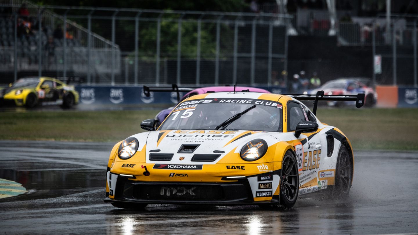 Yves Baltas raced to his first Porsche Carrera Cup North America round at Montreal in the No. 15 MDK Motorsports Porsche