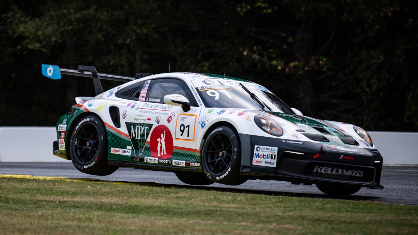 Porsche Carrera Cup North America, Road Atlanta, Riley Dickinson, Pro Class winner