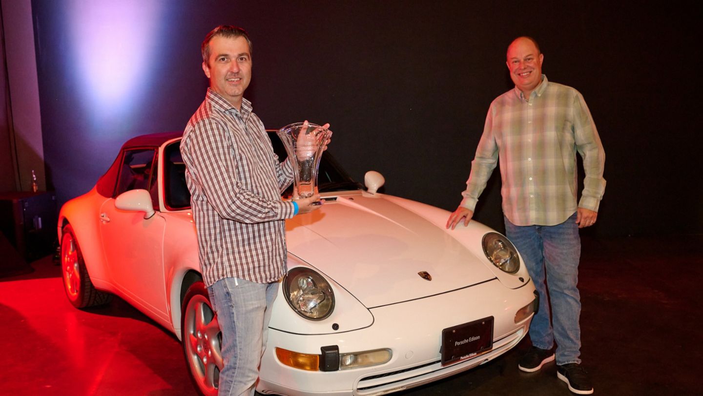 Porsche Edison wins the 2025 Porsche Restoration Challenge Restoration Award for Area East with their 1996 911 C2 Cabriolet