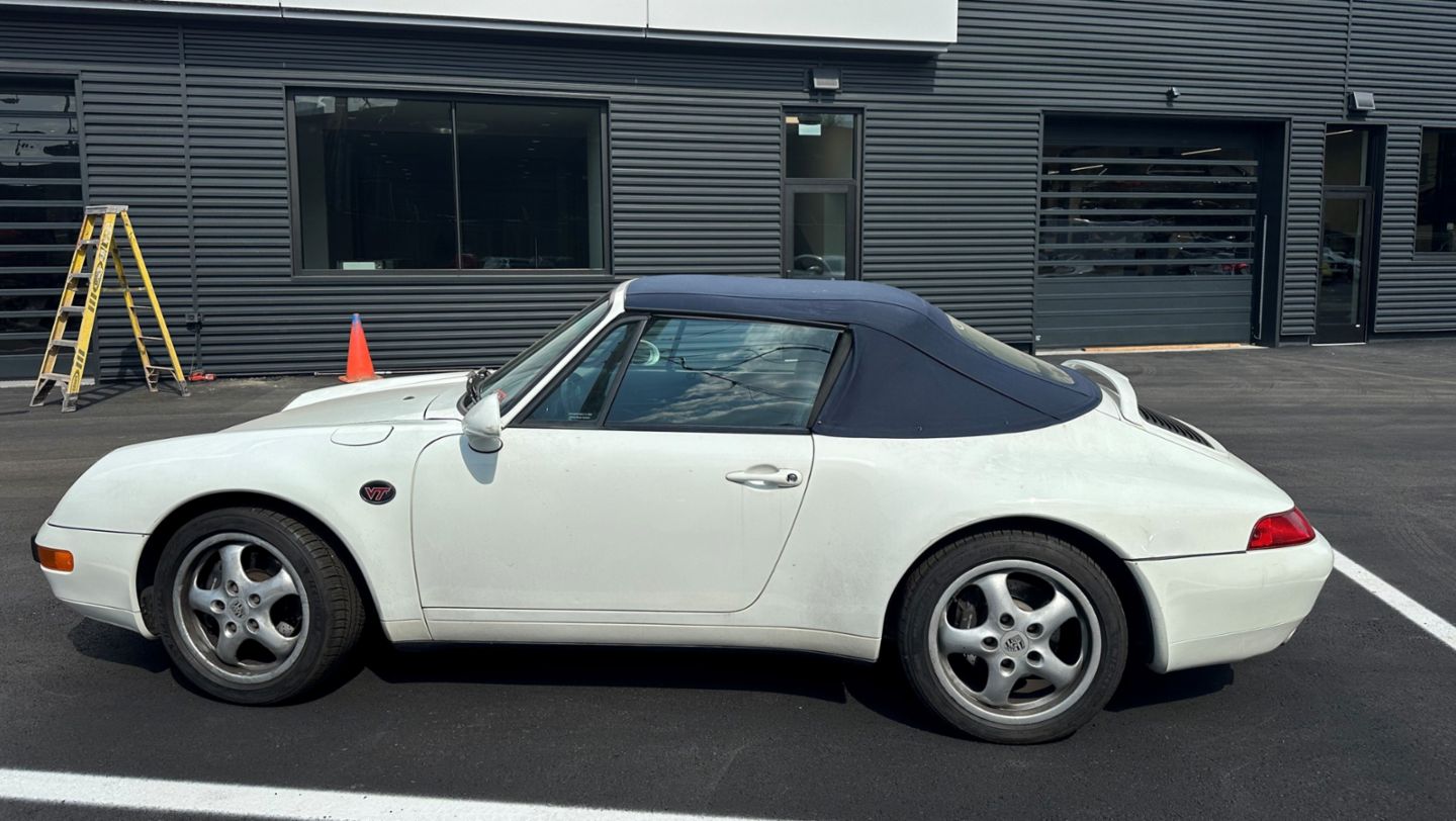 Porsche Edison wins the 2025 Porsche Restoration Challenge Restoration Award for Area East with their 1996 911 C2 Cabriolet (seen here before restoration)