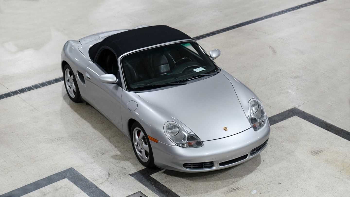 Porsche Louisville wins the 2025 Porsche Restoration Challenge Preservation Award for Area South-Central with their 2002 Boxster S (seen here before restoration)
